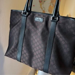 Authentic Gucci Nylon Tote Bag